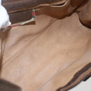 GUCCI GG Supreme Web Sherry Line Clutch Bag PVC Red Beige 89 01 033 Auth 159573-14