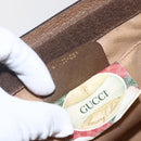 GUCCI GG Supreme Web Sherry Line Clutch Bag PVC Red Beige 89 01 033 Auth 159573-18