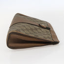 GUCCI GG Supreme Web Sherry Line Clutch Bag PVC Red Beige 89 01 033 Auth 159573-5