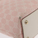 GUCCI GG Canvas Tote Bag Pink Gold 120840 Auth 159575-11