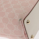 GUCCI GG Canvas Tote Bag Pink Gold 120840 Auth 159575-13