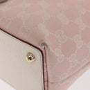 GUCCI GG Canvas Tote Bag Pink Gold 120840 Auth 159575-14