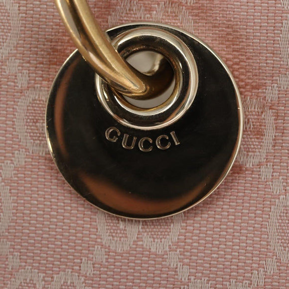 GUCCI GG Canvas Tote Bag Pink Gold 120840 Auth 159575