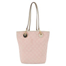 GUCCI GG Canvas Tote Bag Pink Gold 120840 Auth 159575-2