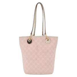 GUCCI GG Canvas Tote Bag Pink Gold 120840 Auth 159575 - 0
