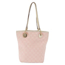 GUCCI GG Canvas Tote Bag Pink Gold 120840 Auth 159575-3