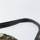Christian Dior Trotter Canvas Shoulder Bag Navy Gold Auth 159578-8