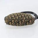Christian Dior Trotter Canvas Shoulder Bag Navy Gold Auth 159578-5