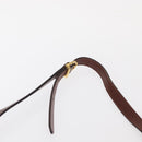 Salvatore Ferragamo Gancini Shoulder Bag Leather Brown Gold Auth 159579-14