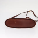 Salvatore Ferragamo Gancini Shoulder Bag Leather Brown Gold Auth 159579-5