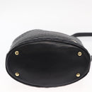 BALLY Chain Shoulder Bag Leather Navy Gold Auth 159580-5