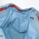 CHANEL New Travel Line Tote Bag Nylon Light Blue Silver CC Auth 159581-18