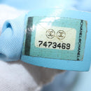 CHANEL New Travel Line Tote Bag Nylon Light Blue Silver CC Auth 159581-22