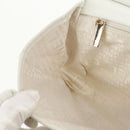 CHANEL Choco Bar Chain Shoulder Bag Lamb Skin Black White CC Auth 159582V-23