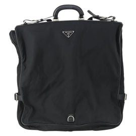 PRADA Garment Cover Nylon Black Silver Auth 159585 - 0