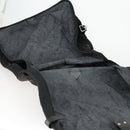 PRADA Garment Cover Nylon Black Silver Auth 159585-10