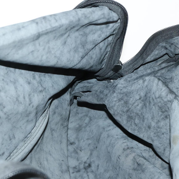 PRADA Garment Cover Nylon Black Silver Auth 159585