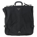 PRADA Garment Cover Nylon Black Silver Auth 159585-13