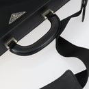 PRADA Garment Cover Nylon Black Silver Auth 159585-9