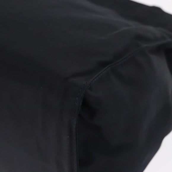 PRADA Hand Bag Nylon Navy Gold Auth 159587