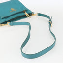 PRADA Shoulder Bag Nylon Light Blue Gold Auth 159589-7