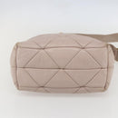 PRADA Hand Bag Leather 2way Pink Gold Auth 159590-5