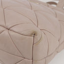 PRADA Hand Bag Leather 2way Pink Gold Auth 159590-15