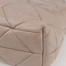 PRADA Hand Bag Leather 2way Pink Gold Auth 159590-17