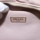 PRADA Hand Bag Leather 2way Pink Gold Auth 159590-20
