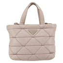 PRADA Hand Bag Leather 2way Pink Gold Auth 159590-13