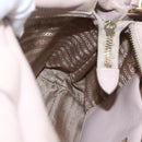 PRADA Hand Bag Leather 2way Pink Gold Auth 159590-22