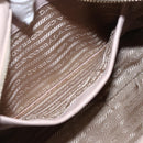 PRADA Hand Bag Leather 2way Pink Gold Auth 159590-23