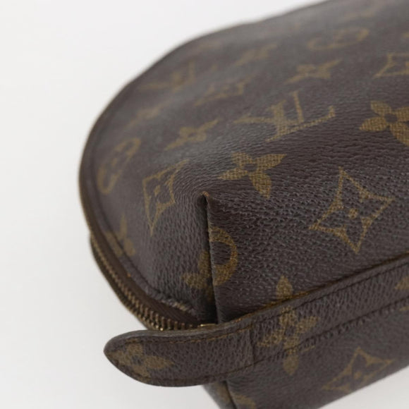 LOUIS VUITTON Monogram Trousse Demi Ronde Cosmetic Pouch M47520 LV Auth 159591