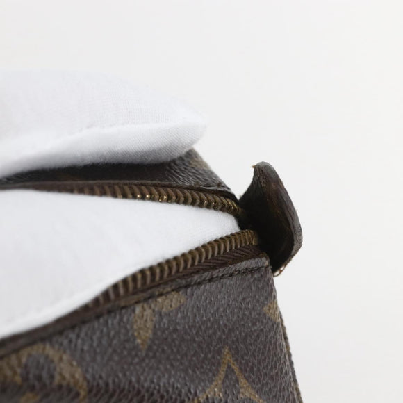 LOUIS VUITTON Monogram Trousse Demi Ronde Cosmetic Pouch M47520 LV Auth 159591