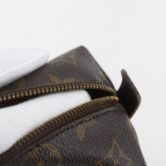 LOUIS VUITTON Monogram Trousse Demi Ronde Cosmetic Pouch M47520 LV Auth 159591