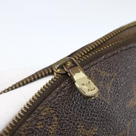 LOUIS VUITTON Monogram Trousse Demi Ronde Cosmetic Pouch M47520 LV Auth 159591