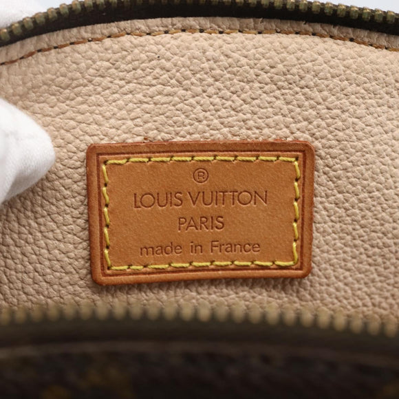 LOUIS VUITTON Monogram Trousse Demi Ronde Cosmetic Pouch M47520 LV Auth 159591