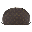 LOUIS VUITTON Monogram Trousse Demi Ronde Cosmetic Pouch M47520 LV Auth 159591-2