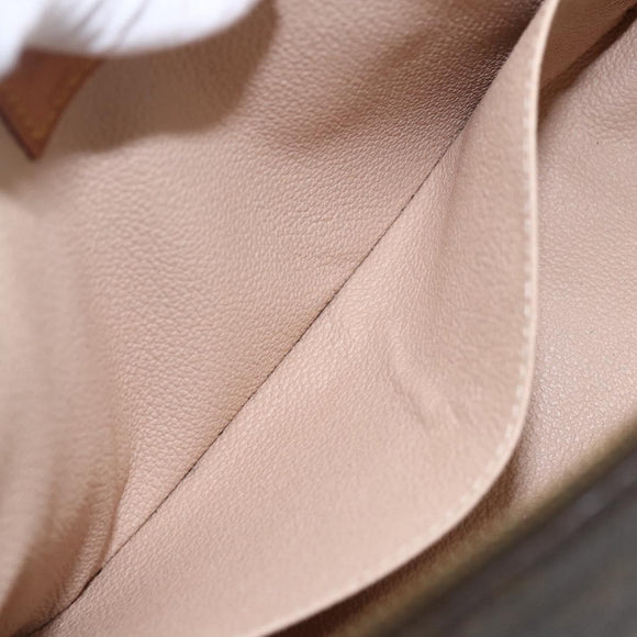 LOUIS VUITTON Monogram Trousse Demi Ronde Cosmetic Pouch M47520 LV Auth 159591