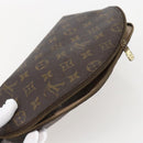 LOUIS VUITTON Monogram Trousse Demi Ronde Cosmetic Pouch M47520 LV Auth 159591-6