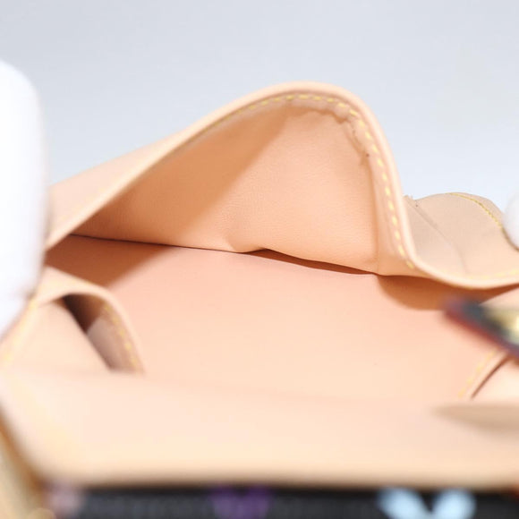 LOUIS VUITTON Multicolor Portefeuille Viennois Wallet Black M92988 Auth 159599