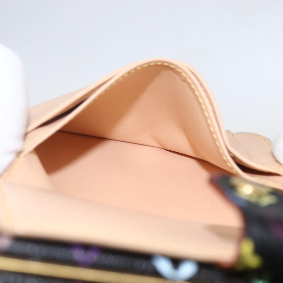 LOUIS VUITTON Multicolor Portefeuille Viennois Wallet Black M92988 Auth 159599