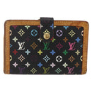 LOUIS VUITTON Multicolor Portefeuille Viennois Wallet Black M92988 Auth 159599-13