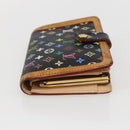 LOUIS VUITTON Multicolor Portefeuille Viennois Wallet Black M92988 Auth 159599-4