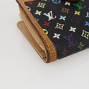 LOUIS VUITTON Multicolor Portefeuille Viennois Wallet Black M92988 Auth 159599-14