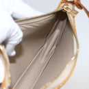 LOUIS VUITTON Monogram Vernis Lexington Pouch Beige M91010 LV Auth 159601-19