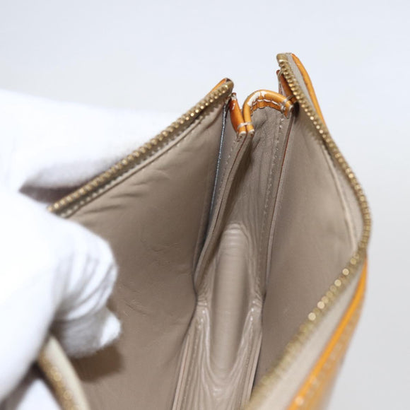 LOUIS VUITTON Monogram Vernis Lexington Pouch Beige M91010 LV Auth 159601