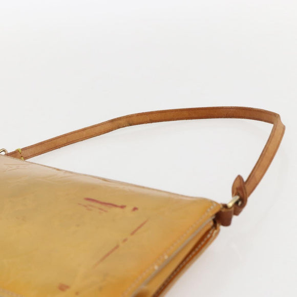 LOUIS VUITTON Monogram Vernis Lexington Pouch Beige M91010 LV Auth 159601