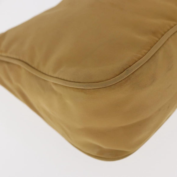 PRADA Hand Pouch Nylon Yellow Auth 159602
