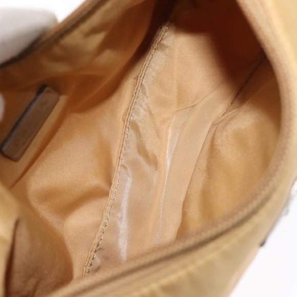 PRADA Hand Pouch Nylon Yellow Auth 159602